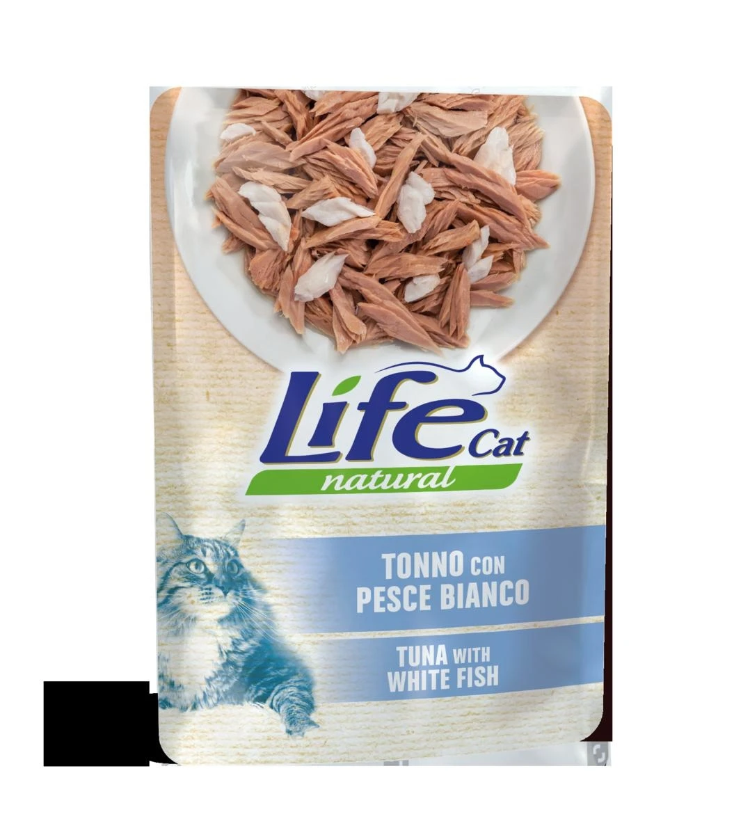 Lifepet Lifecat Buste gatto Tonno/Pesce bianco 30 x 70 g - Immagine 1