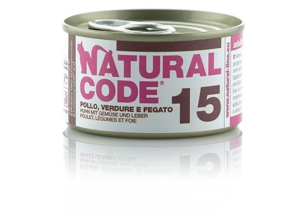 Naturalcode Cat 15 Pollo, Verdure e Fegato 85 g - Immagine 1