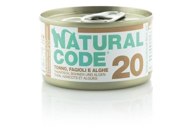 Natural Code Cat 20 Tonno, Fagioli e Alghe 85 g - Immagine 1