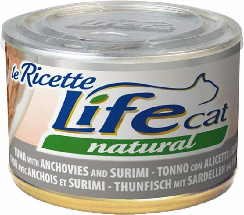 Lifepet Lifecat Ricette Tonno, Alici e Surimi 150 g - Immagine 1