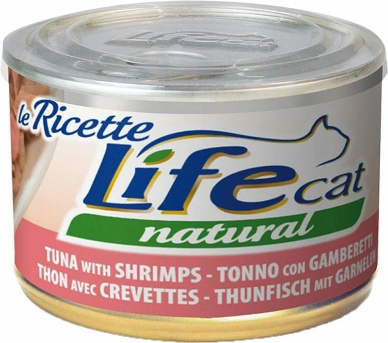 Lifepet Lifecat Ricette Tonno e Gamberetti 150 g - Immagine 1