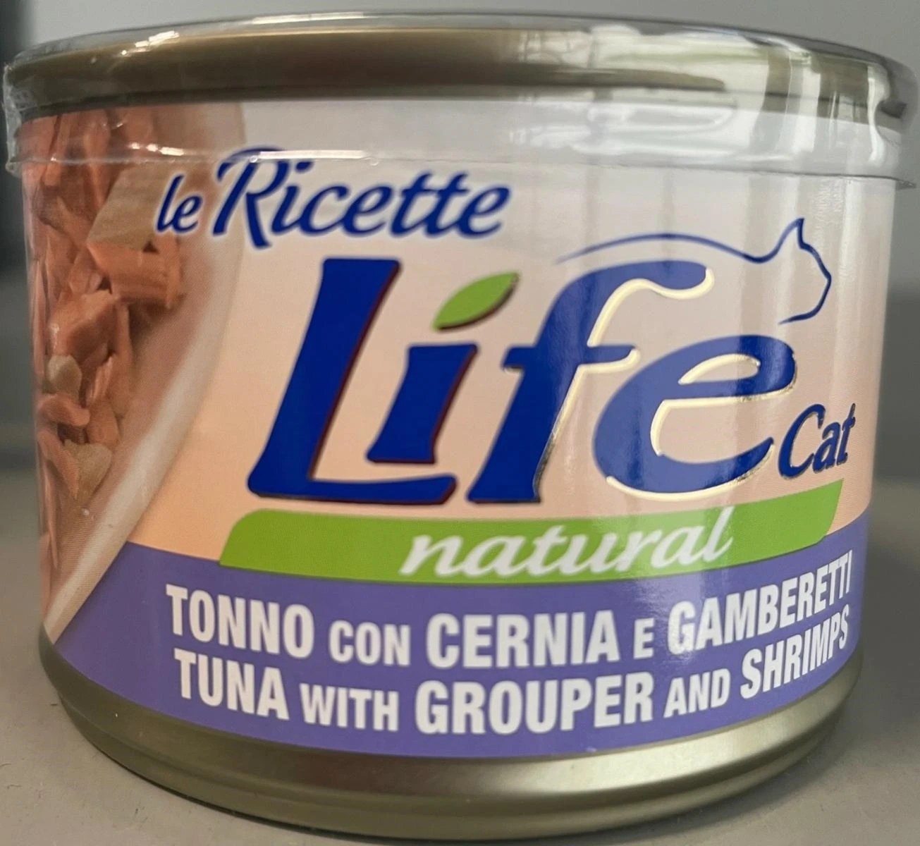 Lifepet Lifecat Ricette Tonno, Cernia e Gamberetti 150 g - Immagine 1