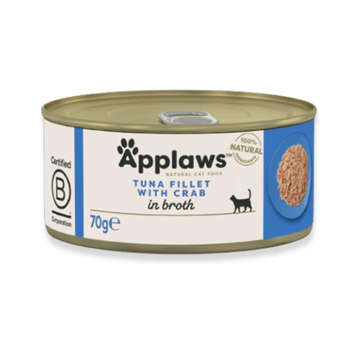 Applaws Filetto di Tonno e Granchio in Brodo per Gatti 70 g - Immagine 1