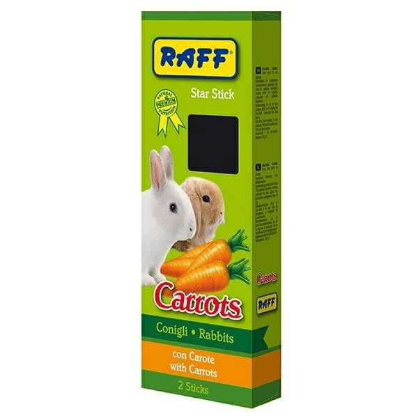 Raff Star-Stick Carrots per conigli nani 112 g - Immagine 1