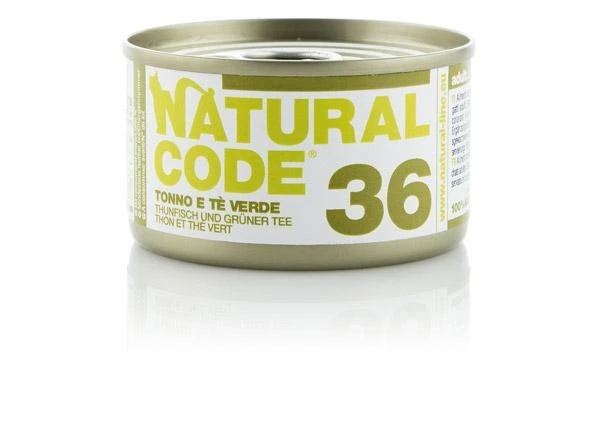 Natural Code 36 Cat Tonno e Tè Verde 85 g - Immagine 1