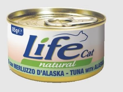 Lifepet LifeCat New Tonnetto e Merluzzo d'Alaska 85 g - Immagine 1