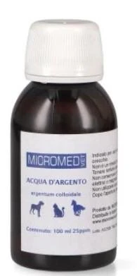 Micromed Acqua d'Argento 25 PPM 100 ml - Igiene per Cani - Immagine 1
