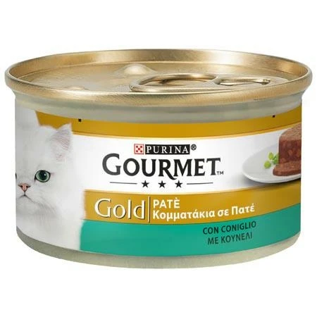 Purina Gourmet Gold Paté con Coniglio 85 g per Gatti - Immagine 1
