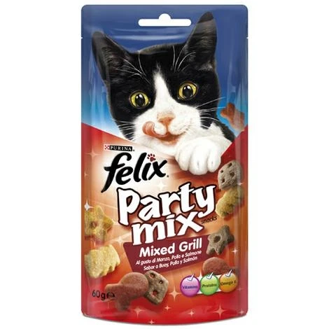 Purina Felix Party Grill Manzo/Pollo/Salomone 60 g - Immagine 1