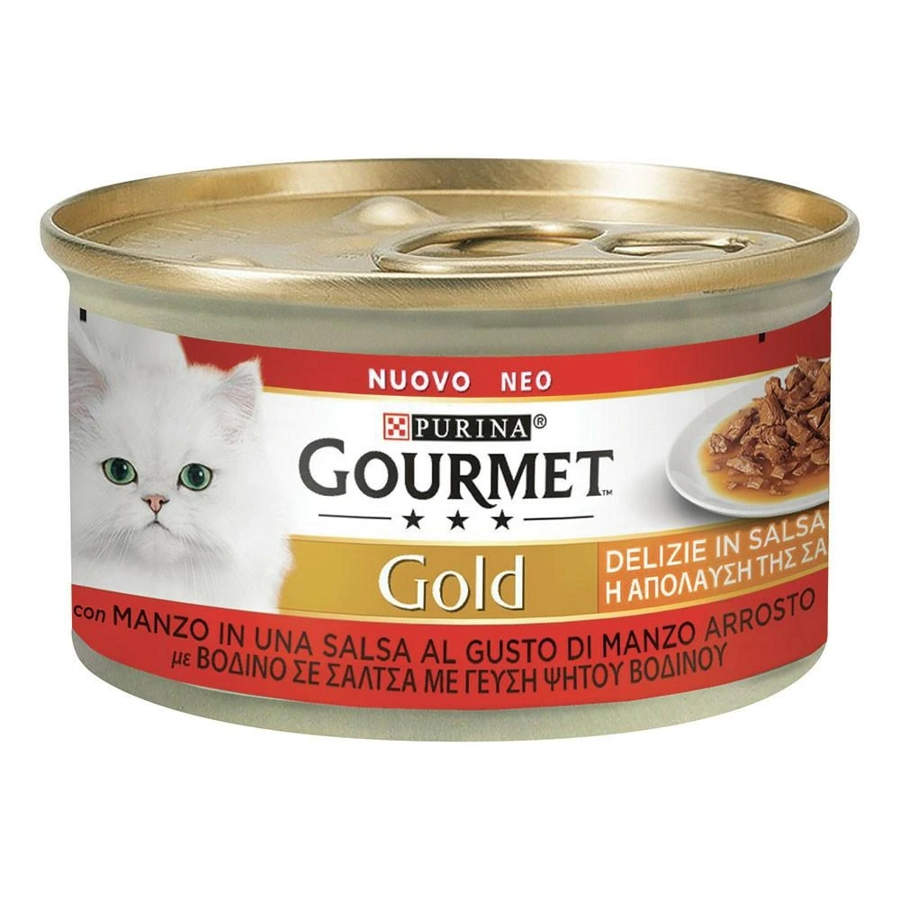 Purina Gourmet Gold Delizie in Salsa Manzo 85 g - Immagine 1