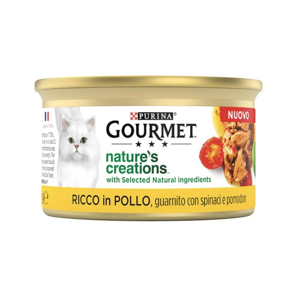 Purina Gourmet Creations Pollo, Spinaci e Pomodori 85 g - Immagine 1