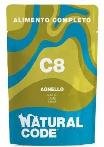 Natural Code C8 Bustine all'agnello per gatto 12 x 70 g - Immagine 1