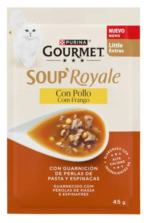 Purina Gourmet Soup Royale Pollo per Gatti 30 x 45 g - Immagine 1