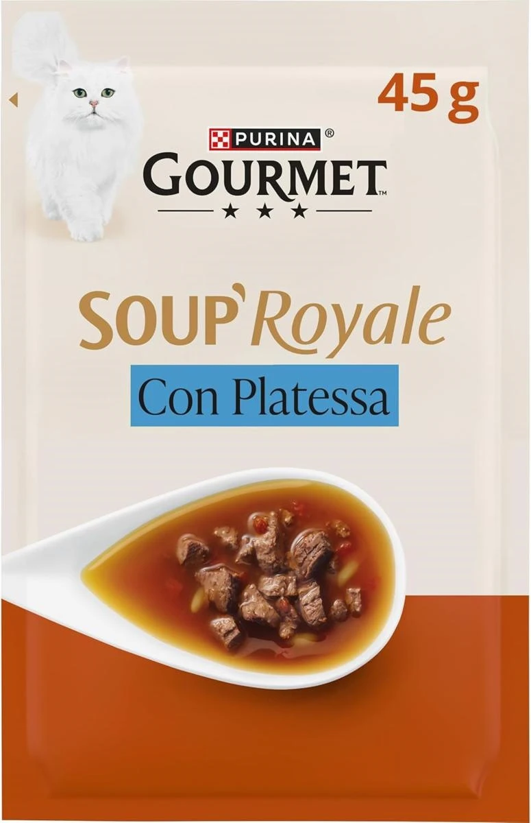 Purina Gourmet Soup Royale Platessa per Gatti 30 x 45 g - Immagine 1