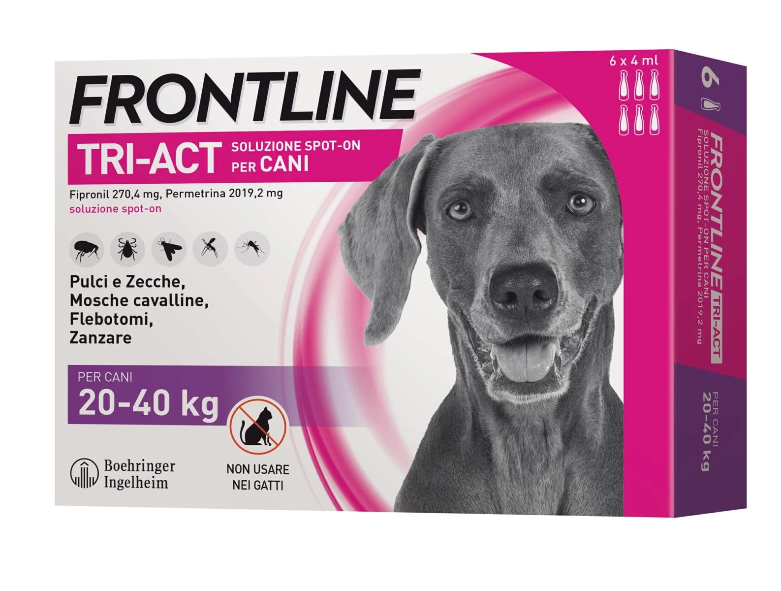 Frontline Tri-Act per Cani 20-40 kg - 6 Pipette - Immagine 1