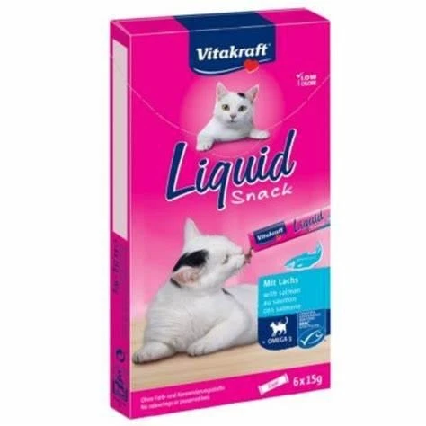 Vitakraft Liquid Snack per Gatti con Omega 3 90 g - Immagine 1