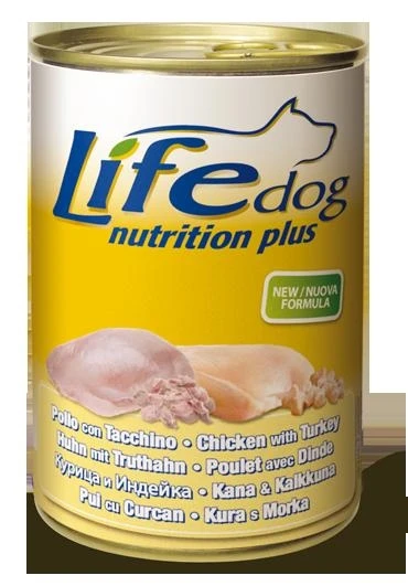 Lifepet LifeDog Pollo/Tacchino 400 g - Mangime umido per cani - Immagine 1
