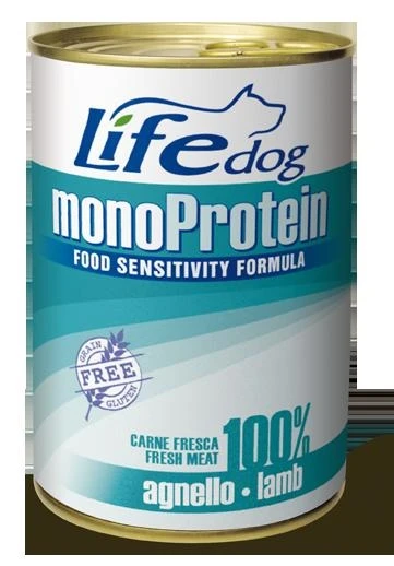 Lifepet Lifedog Mono Agnello 400 g - Cibo umido per cani - Immagine 1