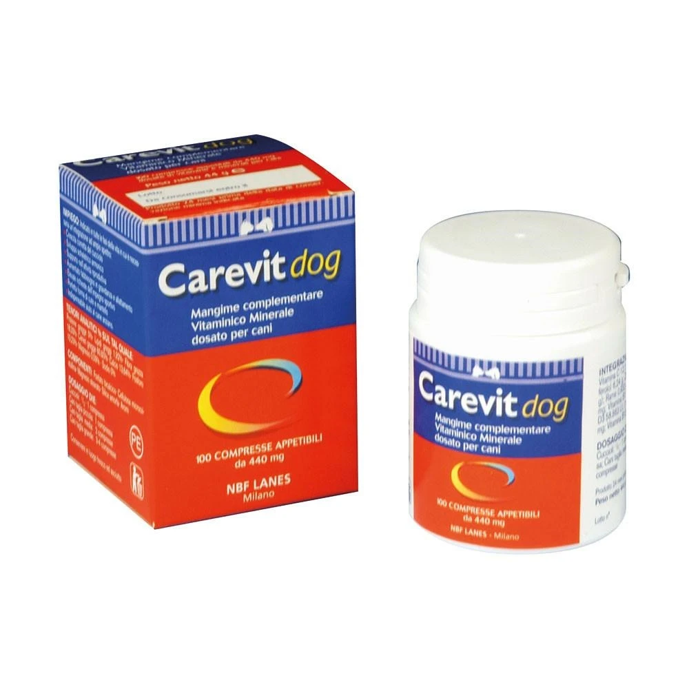 NBF Carevit Dog - Integratore per cani, 100 compresse - Immagine 1