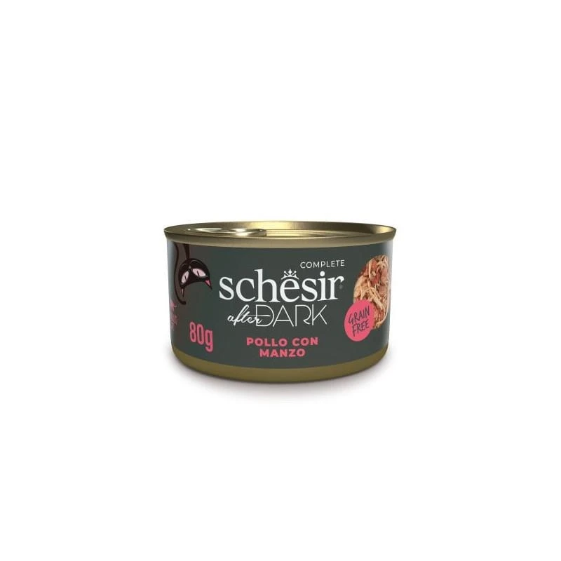 Agras Schesir After Dark Pollo/Manzo 80 g - Cibo umido per gatti
