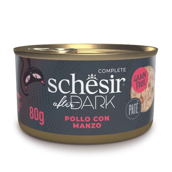 Agras Schesir Cat After Dark Paté Pollo/Manzo 80 g - Immagine 1