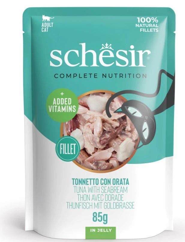 Schesir Cat Buste Tonnetto e Orata 12 x 85 g - Agras - Immagine 1