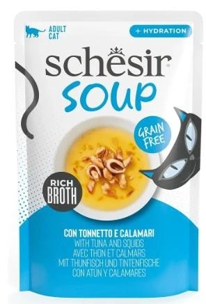 Agras Schesir Cat Soup Tonno e Calamari 12 x 40 g - Immagine 1