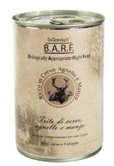 BARF Trito di Cervo, Agnello e Manzo per Cani 400 g - Immagine 1