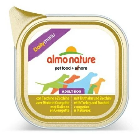 Almo Nature Daily Dog Tacchino e Zucchine 9 x 300 g - Immagine 1
