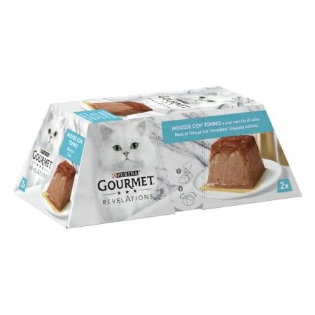 Purina Gourmet Revelations Mousse con Tonno 6 x (4 x 57 g) - Umido per Gatti - Immagine 1