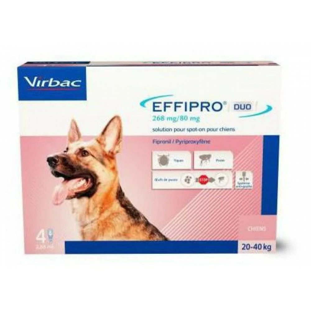 Virbac Effipro Duo per cani taglia L - 4 pipette - Immagine 1