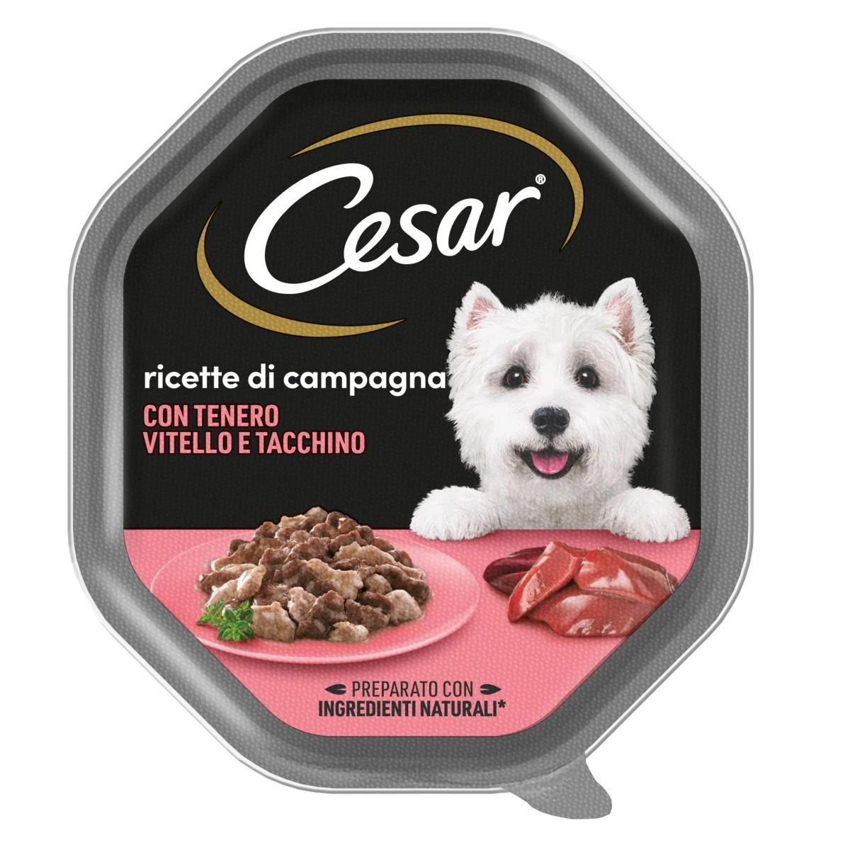 Cesar Ricette di Campagna Tenero Vitello/Tacchino 14 x 150 g - Immagine 1