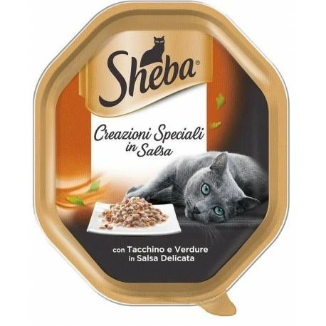 Sheba Creazioni Tacchino e Verdure in Salsa - 22 x 85 g - Immagine 1