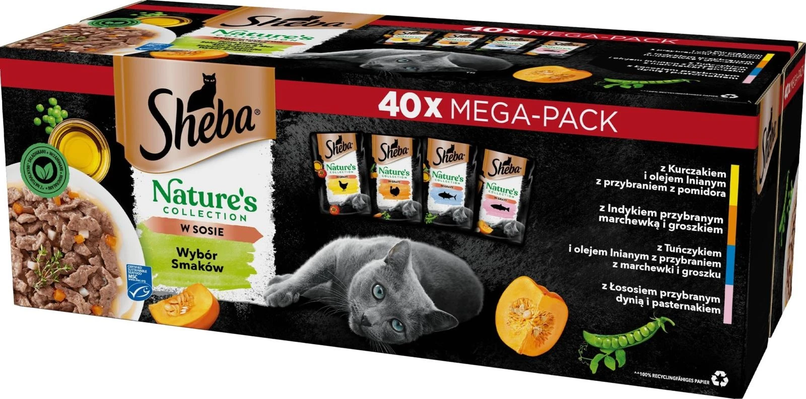 Sheba Nature Collection Selezione Assortita 40 x 85 g - Immagine 1