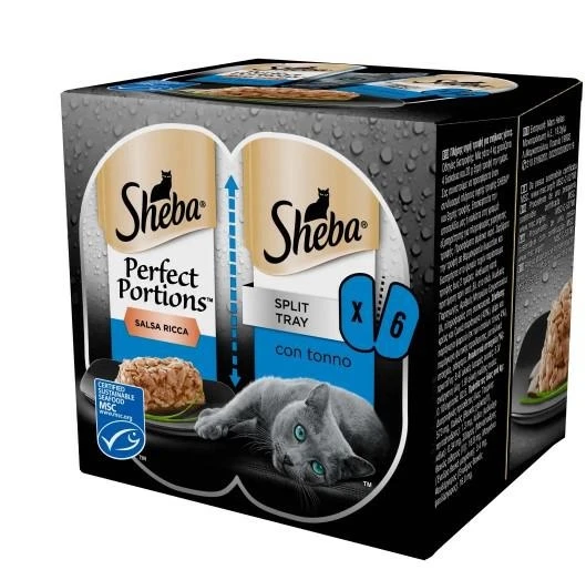 Sheba Perfect Portions Salsa Tonno 3x2x37,5 g - Immagine 1