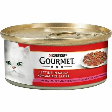 Purina Gourmet Red Fettine Manzo, Fegato e Verdure 195 g - Immagine 1