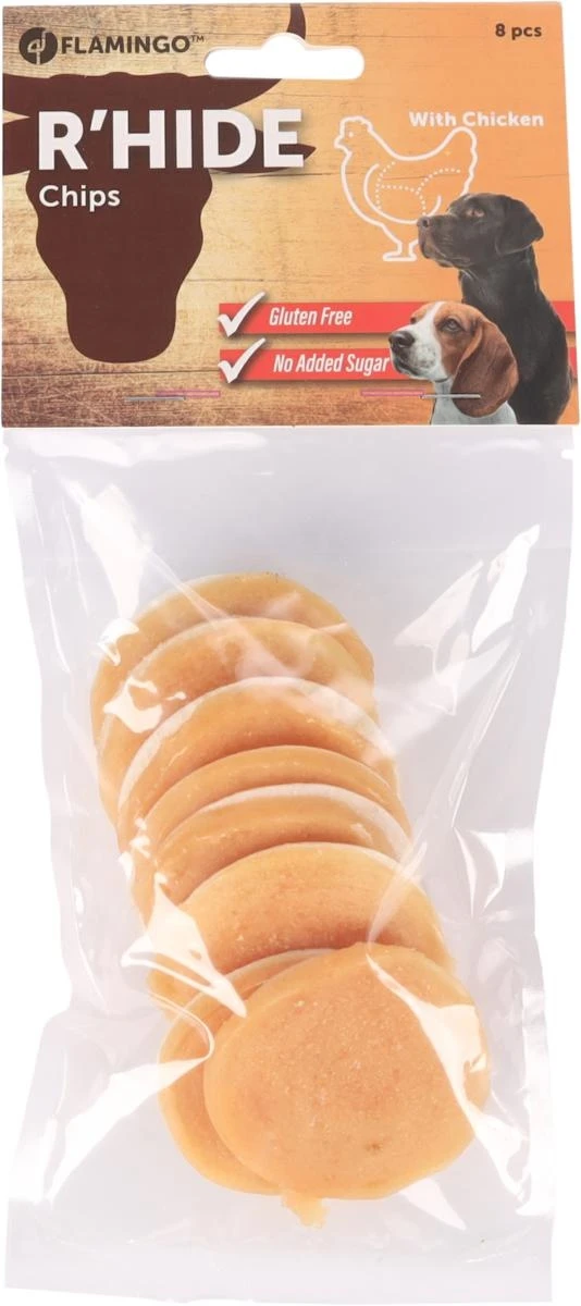 Flamingo R'Hide Chips con Pollo per Cani - 8 pezzi - Immagine 1