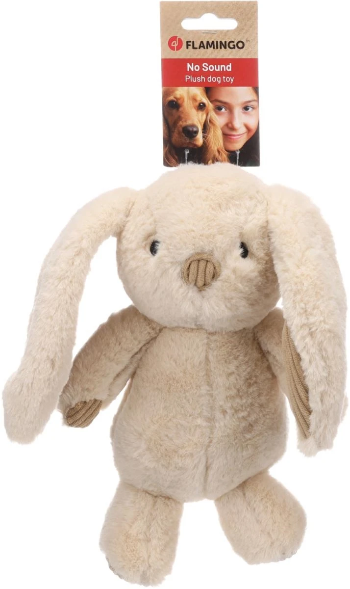 Flamingo Roegie Coniglio Beige S - Giocattolo per Cani 21x8,5x26 cm - Immagine 1