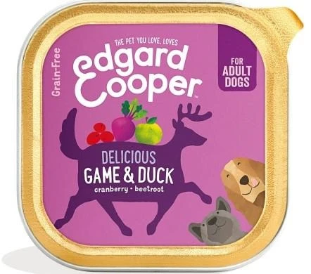 Edgard Cooper Selvaggina e Anatra Umido per Cani 11 x 150 g - Immagine 1