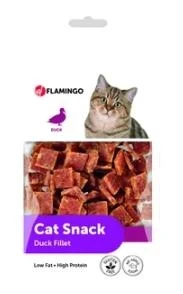 Flamingo Bites Snack per Gatto Petto d'Anatra 50 g - Immagine 1