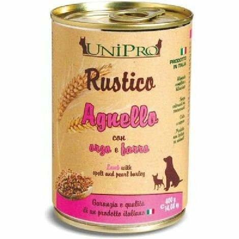 UNIPRO Rustico Agnello, Orzo e Farro 400 g - Immagine 1