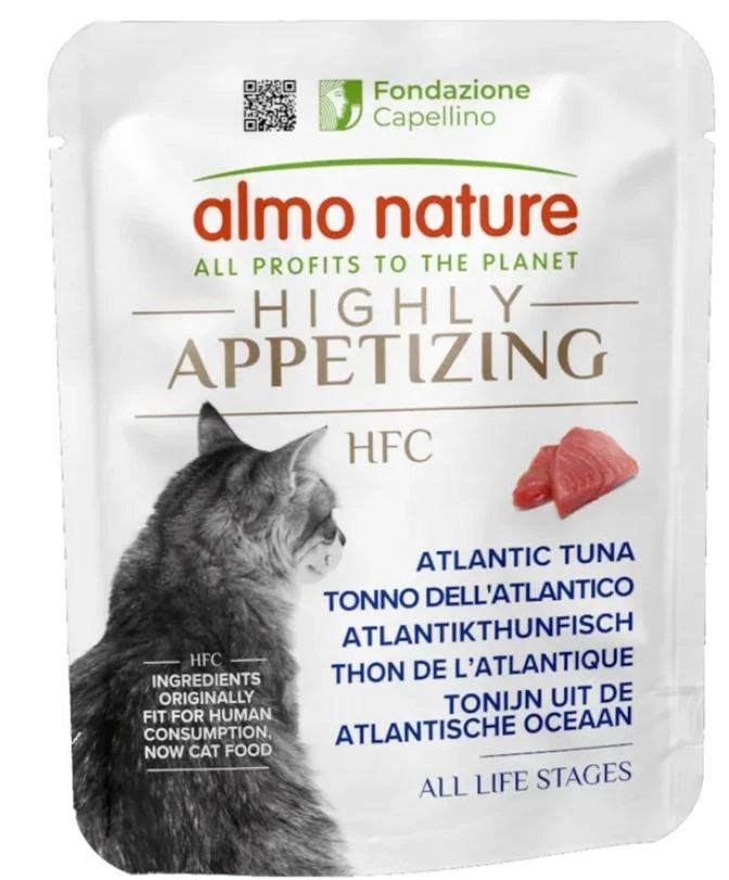 Almo Cat HFC Highly Appetizing Bustine 24 x 50g Tonno dell'Atlantico - Immagine 1