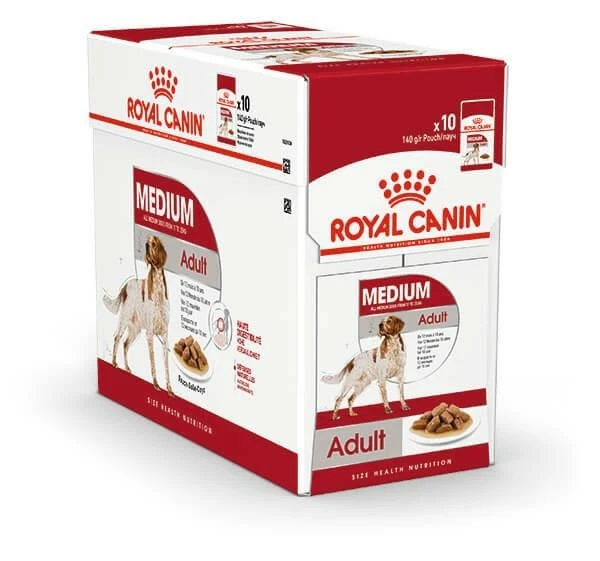 Royal Canin Medium Adult Buste Umido Cane 10 x 140 g - Immagine 1