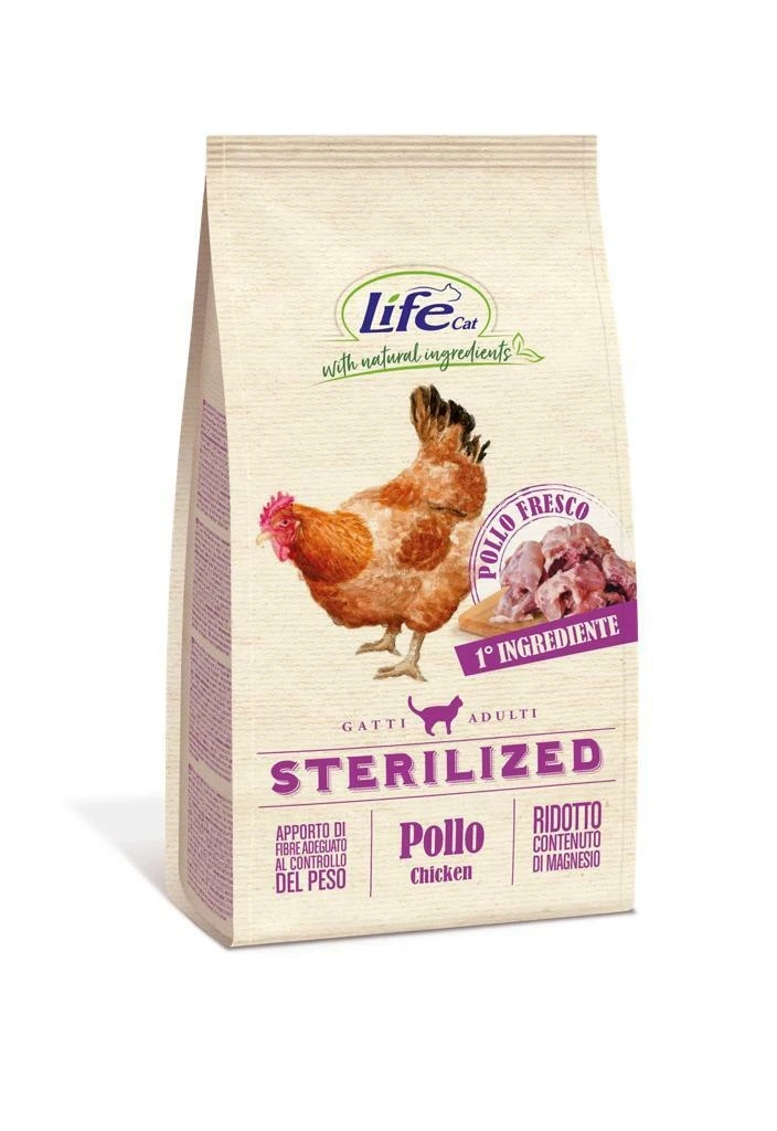 Lifepet Lifecat Sterilized Pollo 7,5 kg - Immagine 1