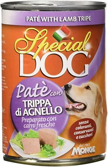 Special Dog Paté Trippa/Agnello 24 x 400 g - Immagine 1