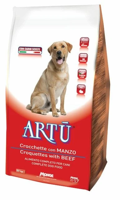 Artu mangime secco per cani al manzo 20 kg - Immagine 1