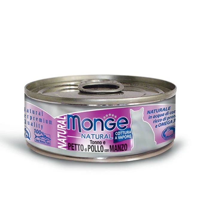 Monge Cat Petto di Pollo/Manzo 80 g - Immagine 1