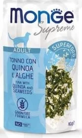 Monge Cat Supreme buste Tonno, Quinoa e Alghe 24 x 80 g - Immagine 1