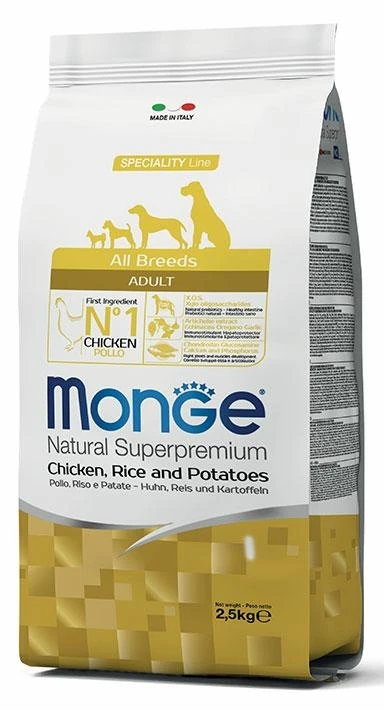 Monge Dog Pollo, Riso e Patate 2,5 kg - Mangime secco - Immagine 1