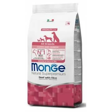Monge Dog Puppy/Junior Manzo e Riso 12 kg - Immagine 1